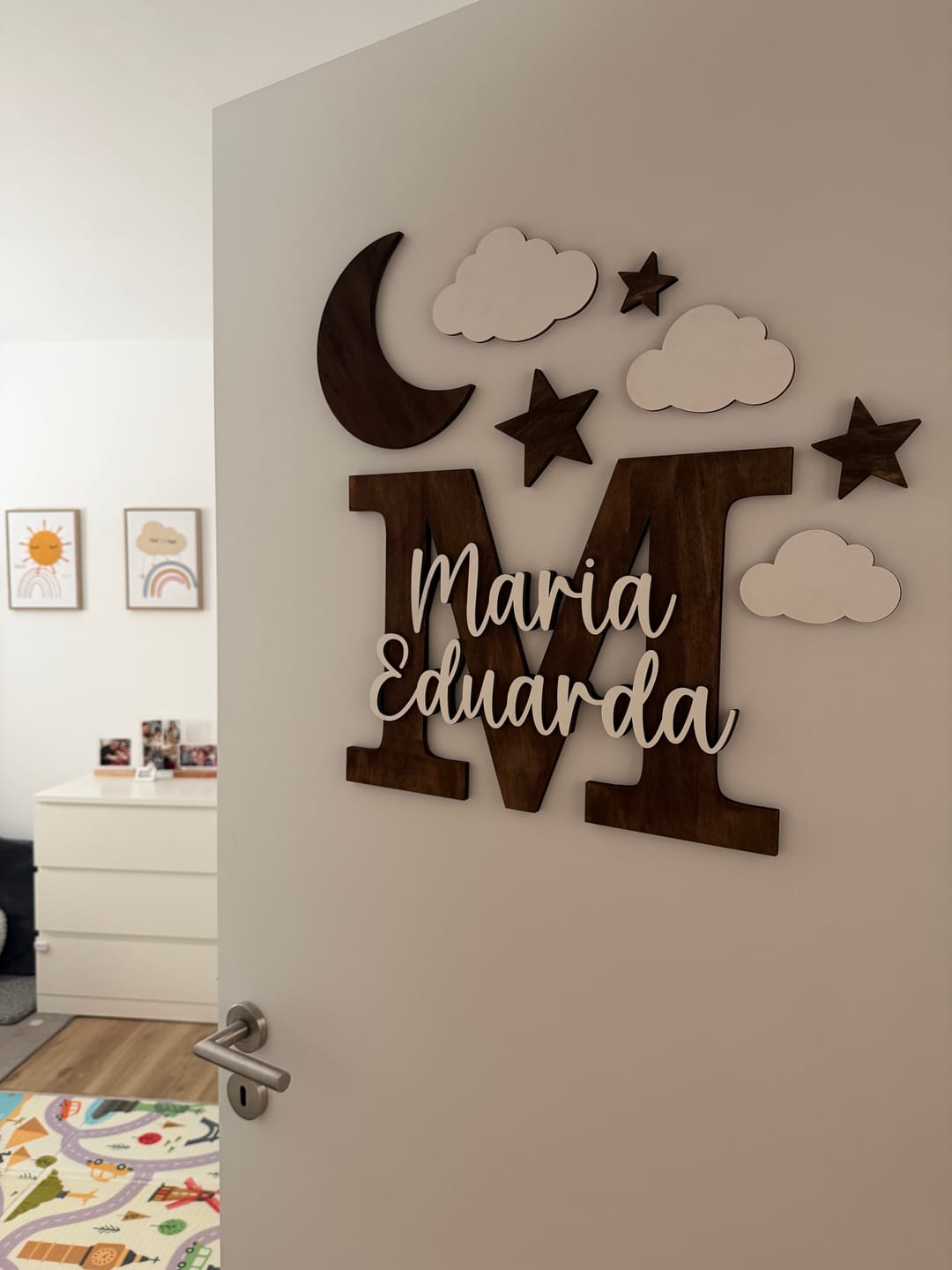 Customer photo review of Personalised Wooden Name