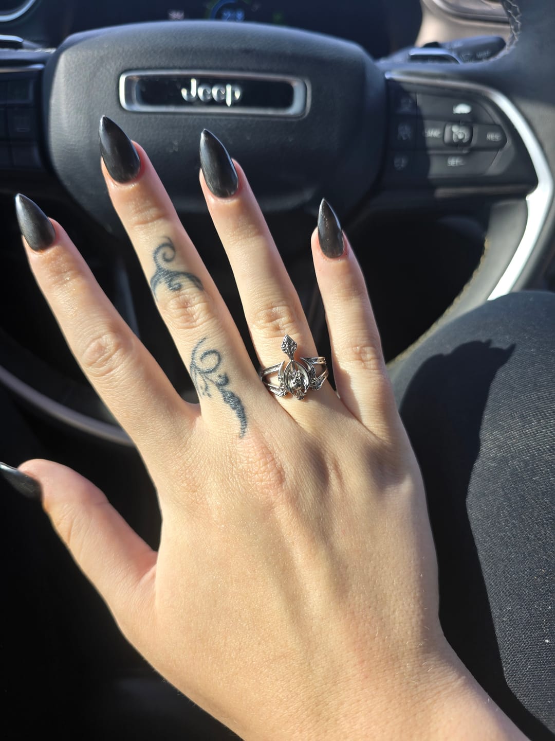 Customer photo review of TRIBAL CROSS RING