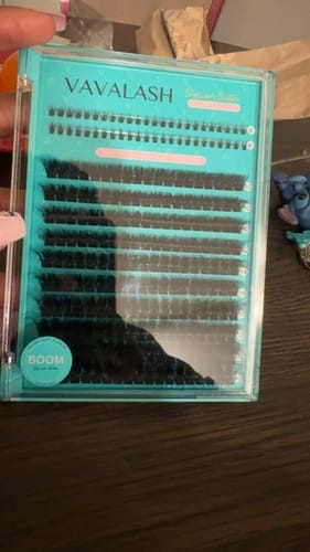 Customer photo review of BOOOM Lash Clusters