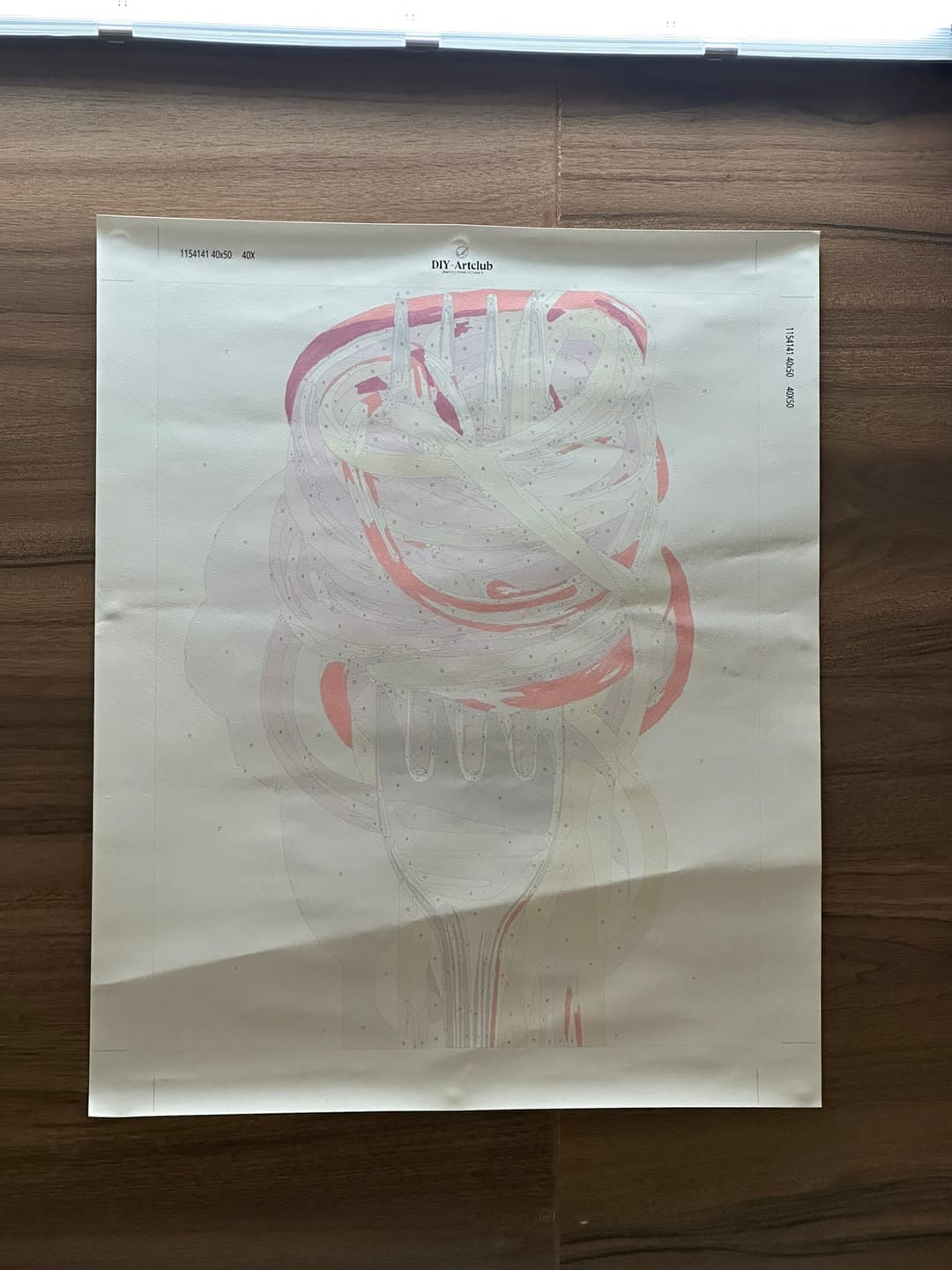 Customer photo review of Twisted Harmony | Paint by Number