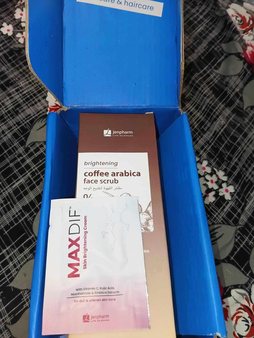 Customer photo review of Brightening Coffee Scrub