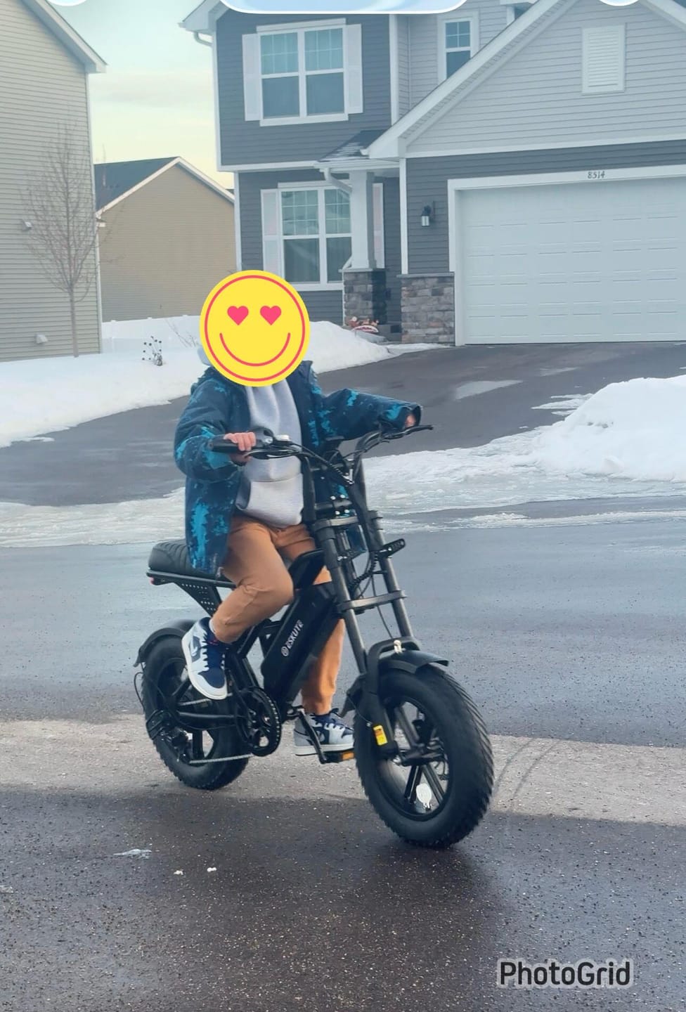 Customer photo review of Eskute® V200 20*4.0" Dirt Electric Bike for Kids&Teens