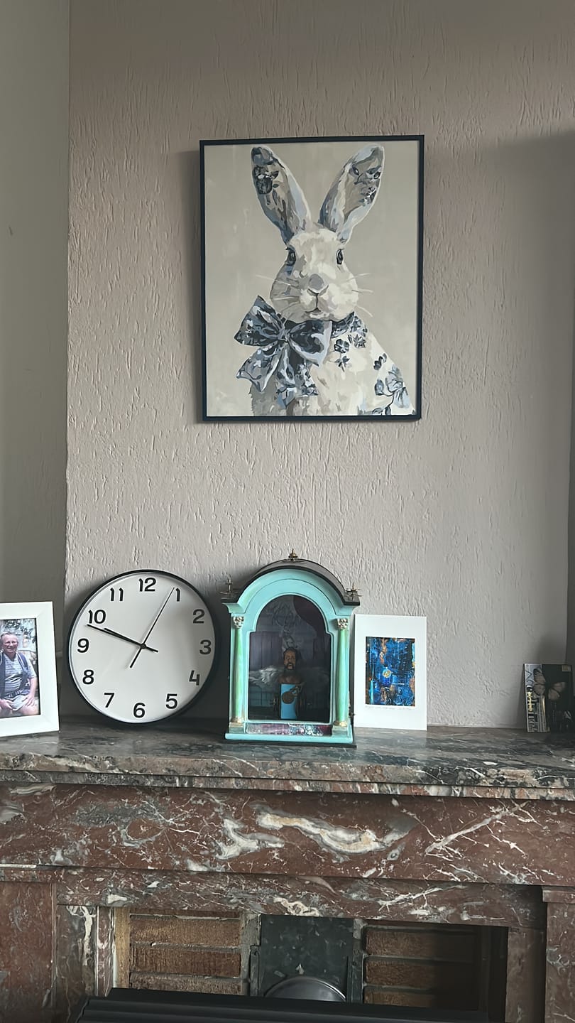 Customer photo review of Delfts blauw konijn