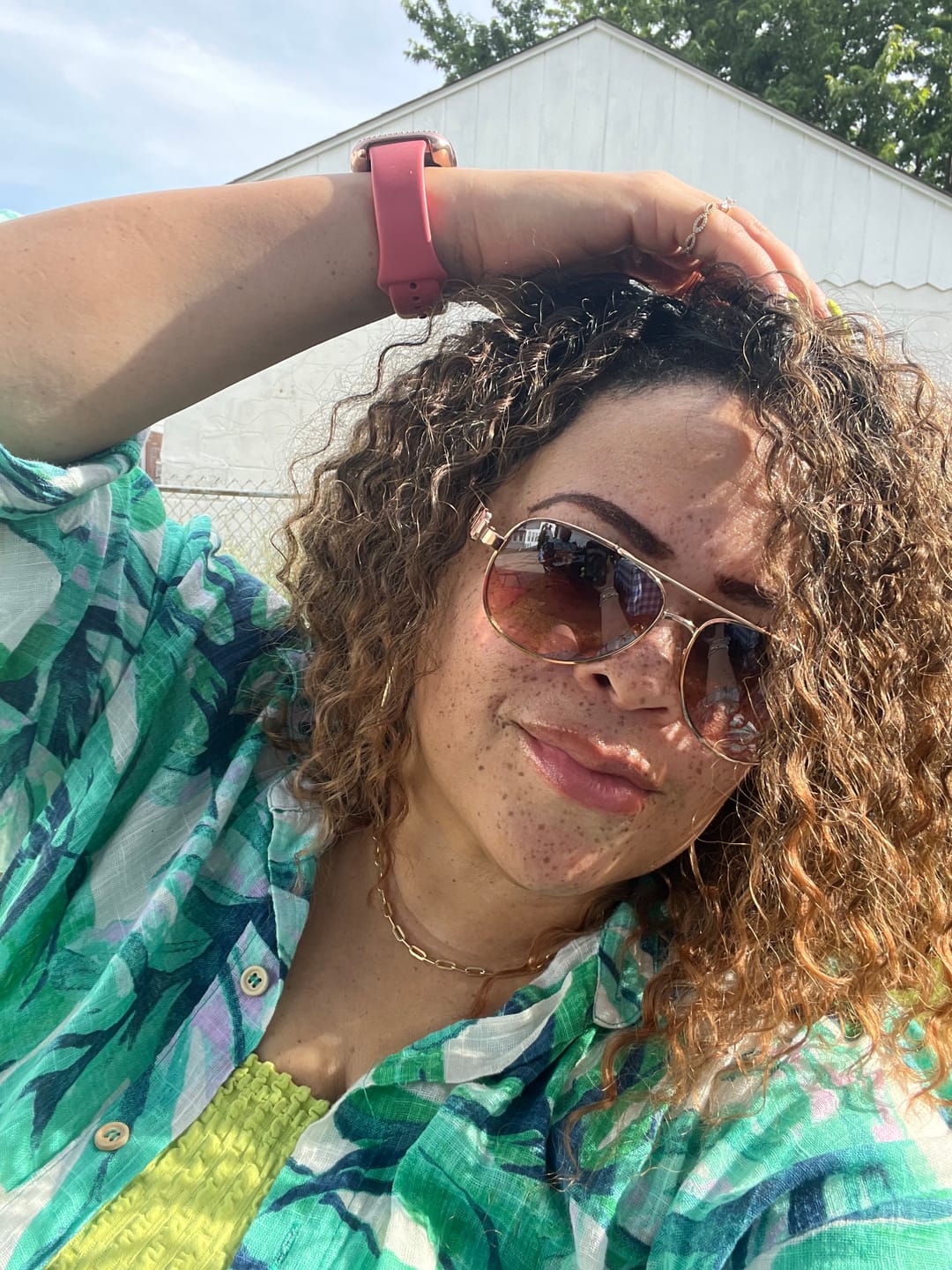 Customer photo review of Outre Quick Weave Wet & Wavy Style Half Wig - DEEP CURL 14"