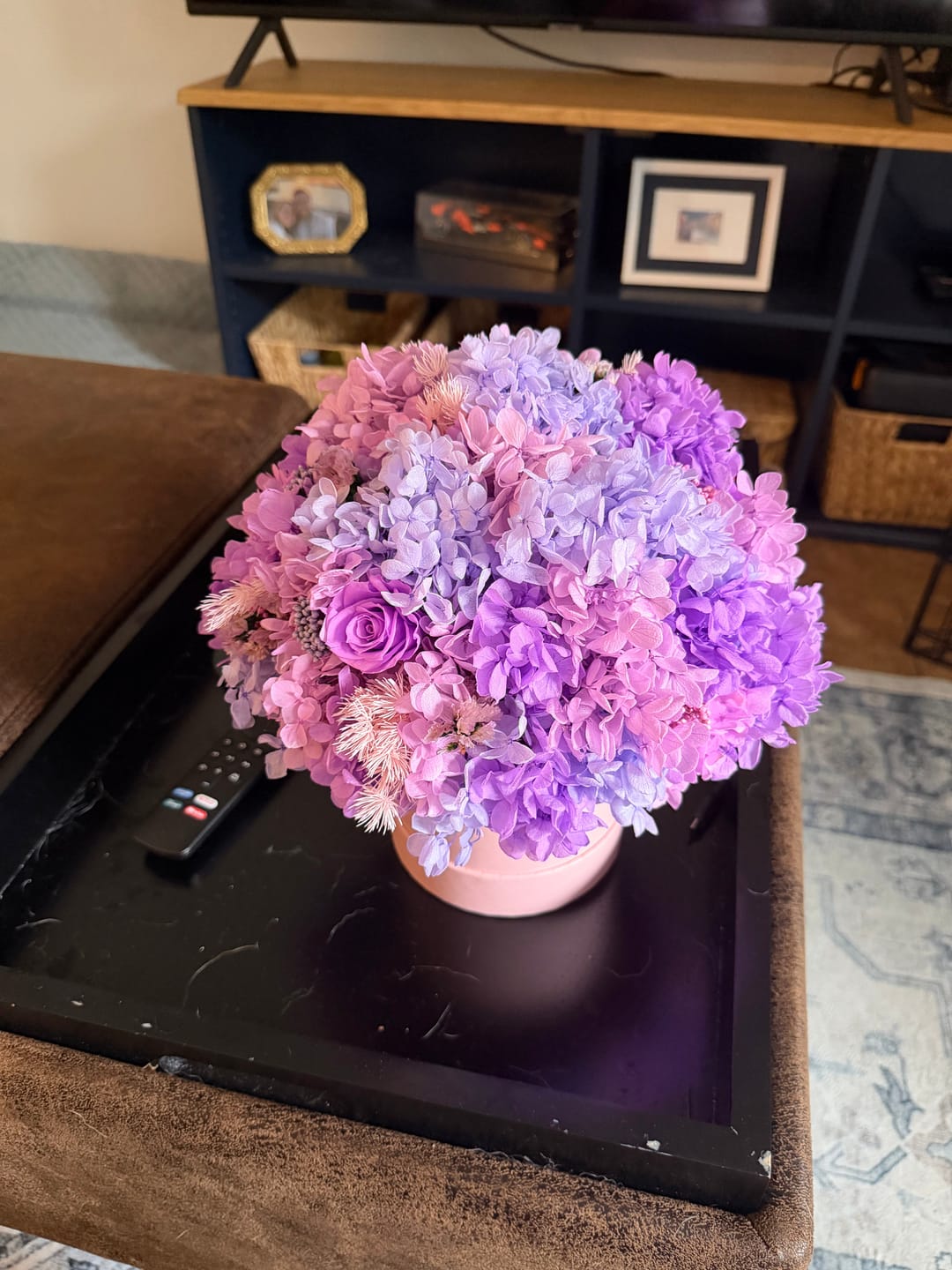 Customer photo review of Lilac Blush Bouquet in Pink Box