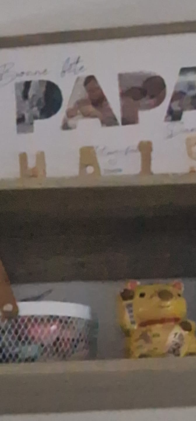 Customer photo review of Bonne fête Papa - Affiche Personnalisée
