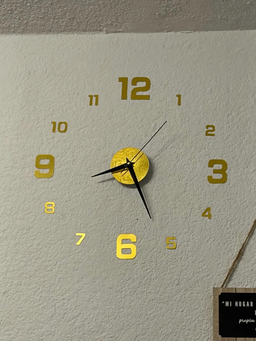 Customer photo review of 3D Frameless DIY Wall Clock