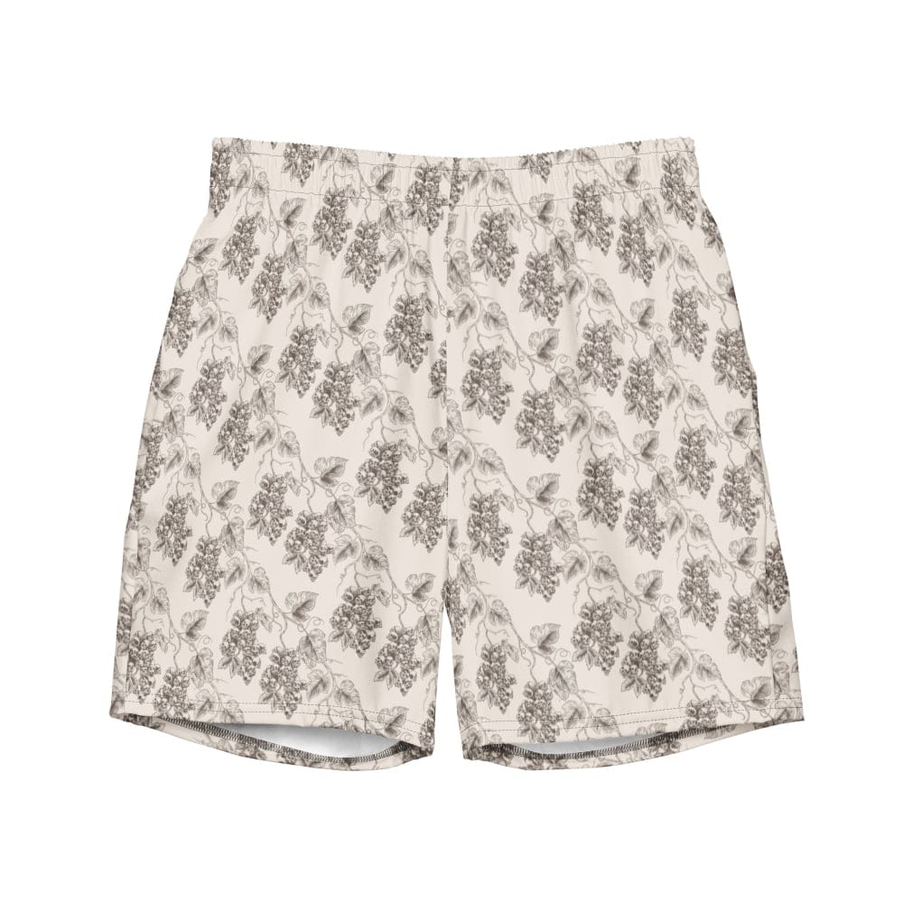 Customer photo review of "Venetian Gravevine" Goth Swim Shorts - Skull Swim Trunks for men