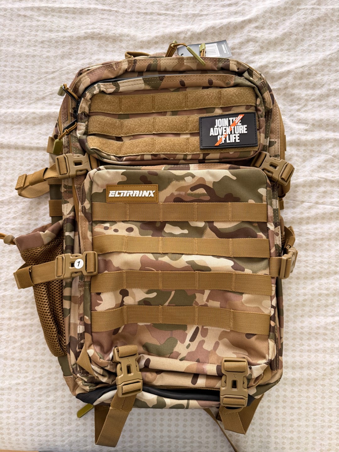 Customer photo review of Mochila Táctica V1 45L All In Camuflaje