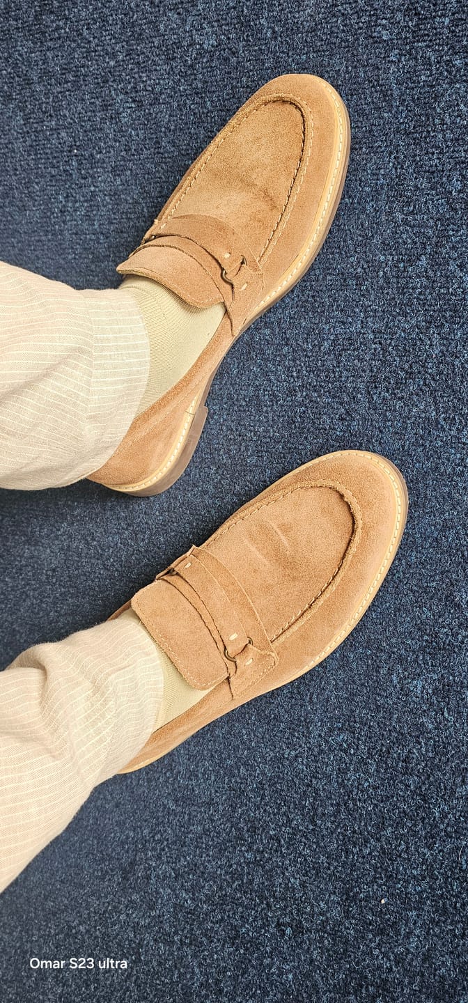 Customer photo review of Tan Gryffin Loafers