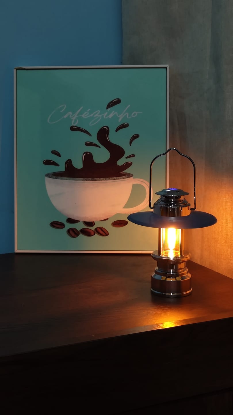 Customer photo review of LED Emergency Handheld Lamp Portable Vintage Lantern Camping Tent Charger Outdoor Atmosphere Lighting