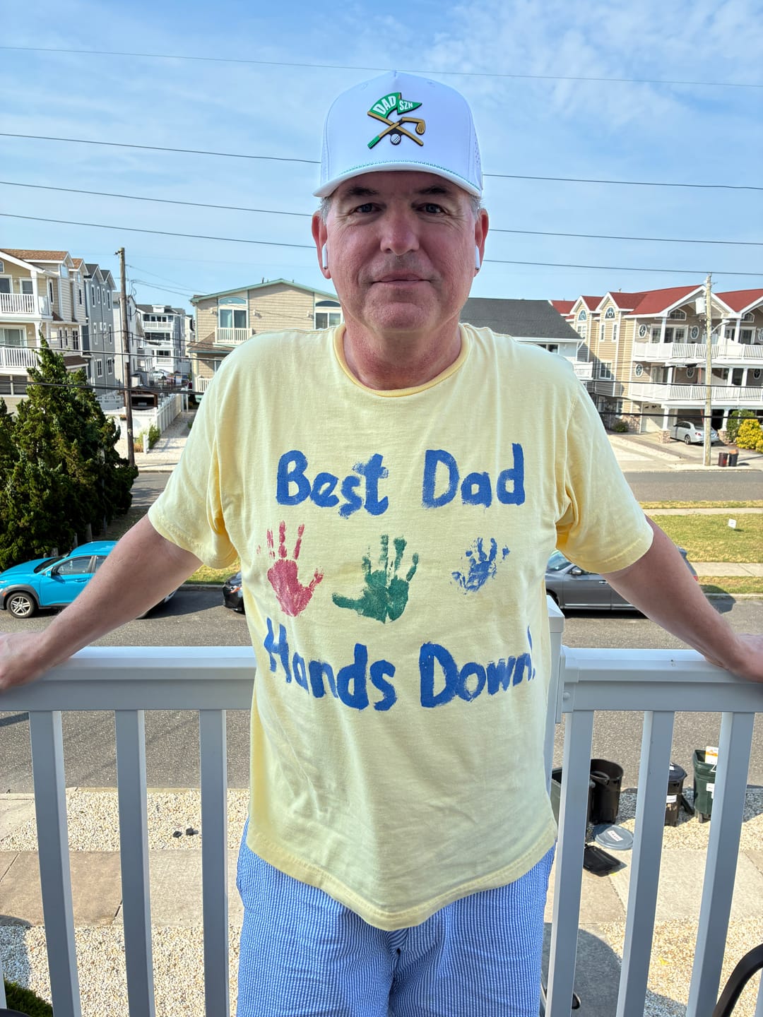 Customer photo review of DAD SZN Golf Rope Hat - White