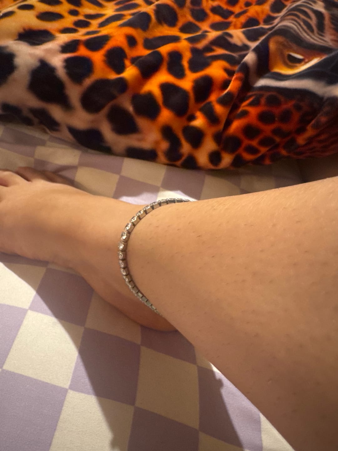 Customer photo review of Tennis Anklet - 4mm