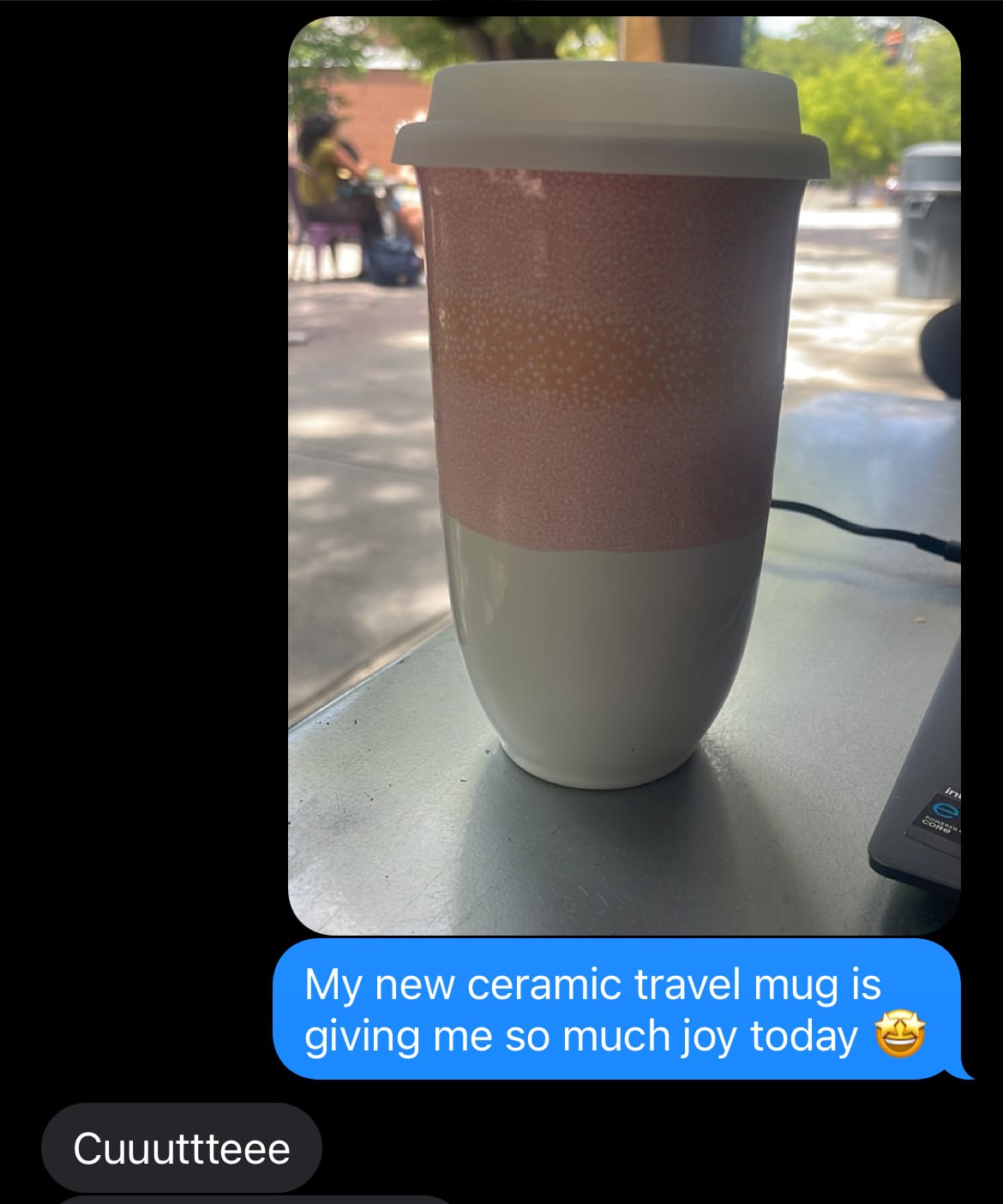 Customer photo review of Afterglow Cup 16oz