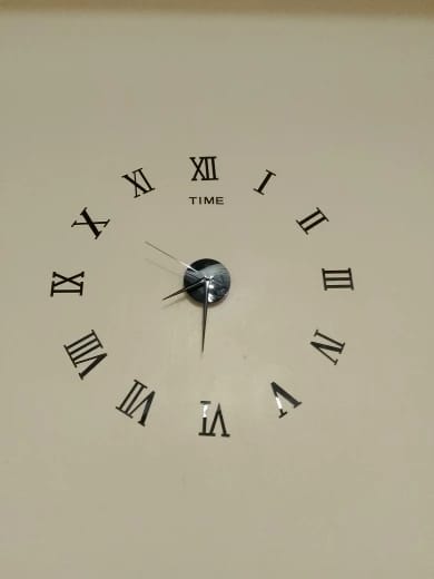 Customer photo review of 3D Acrylic Mirror Wall Clock