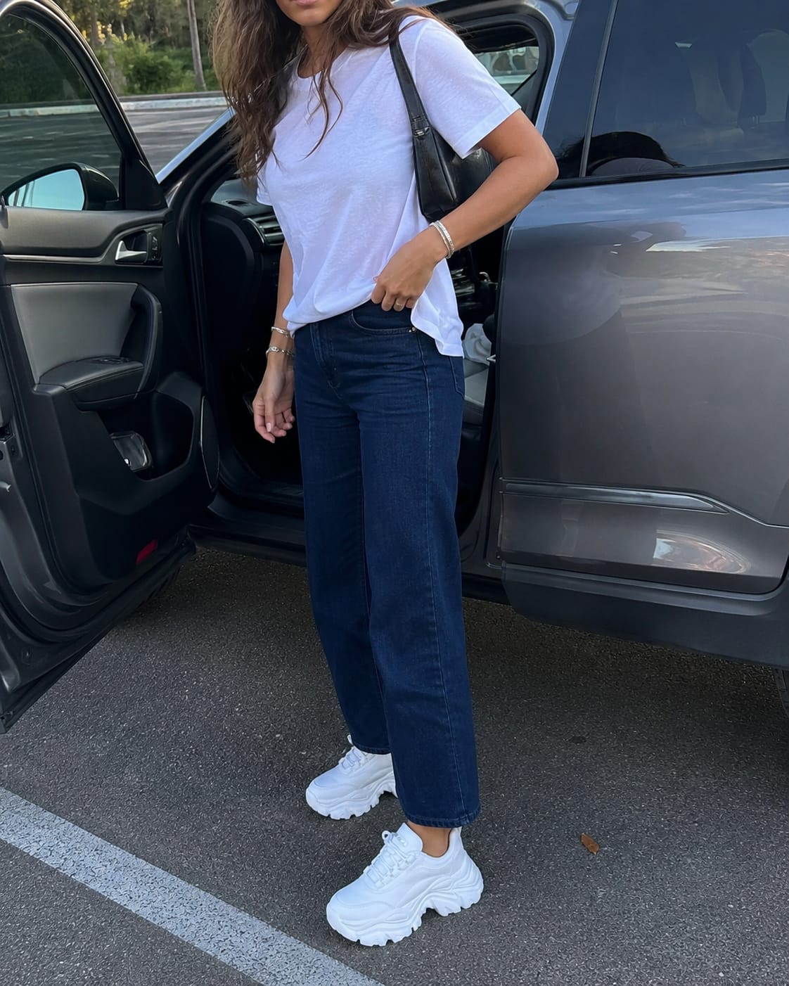Customer photo review of Lucky Step Chunky Platform Sneakers