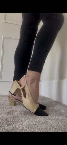 Customer photo review of Chanel Slingback 65mm Sheepskin
