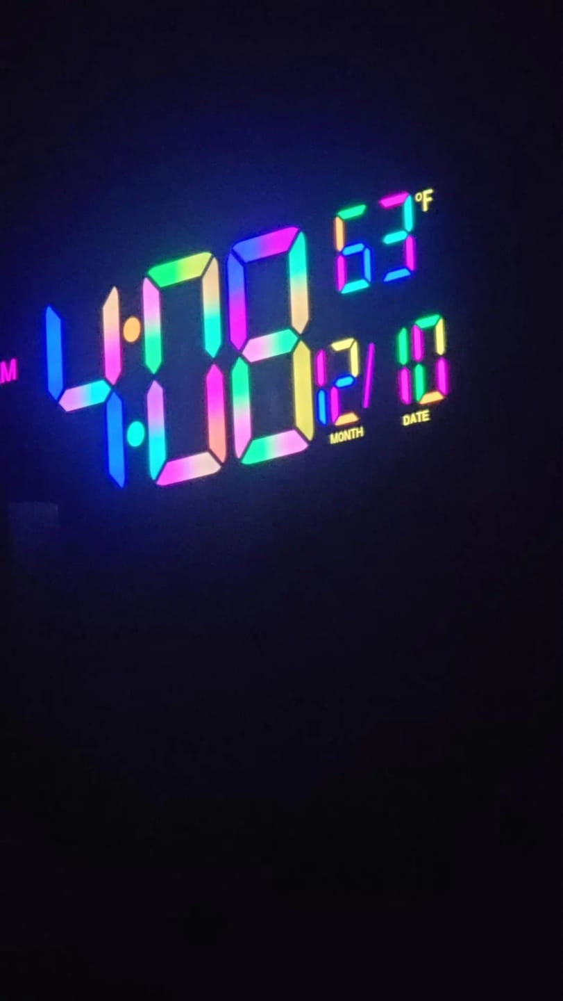 Customer photo review of 16" LED Digital Wall Clock with Remote