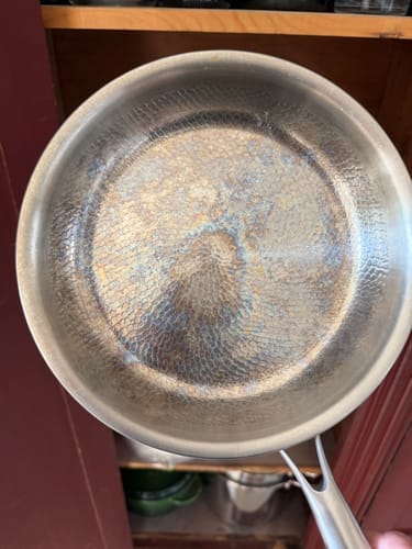 Customer photo review of Nonna's Kitchen - Hand Hammered Titanium Pan