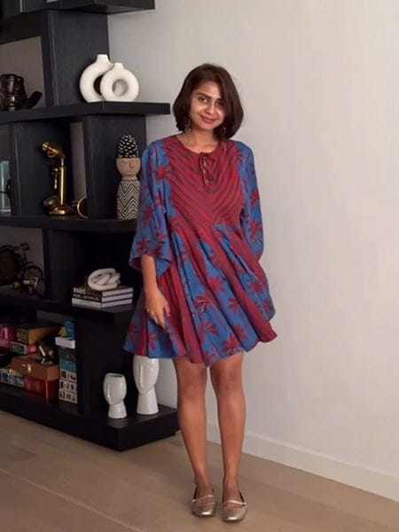 Customer photo review of Anaya Cotton Midi Dress