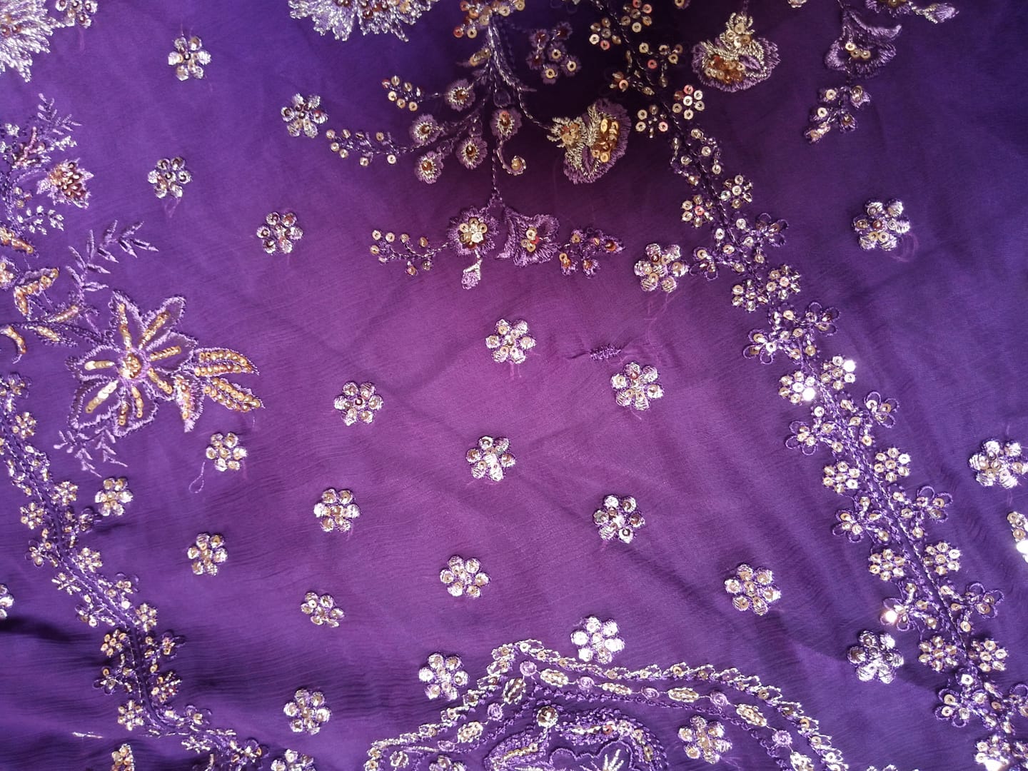 Customer photo review of Elva - Lamhaé Festive Unstitched Formals | 3pc
