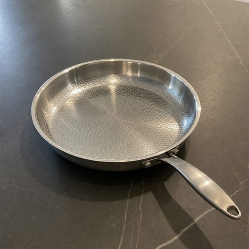 Customer photo review of Nonna's Kitchen - Hand Hammered Titanium Pan