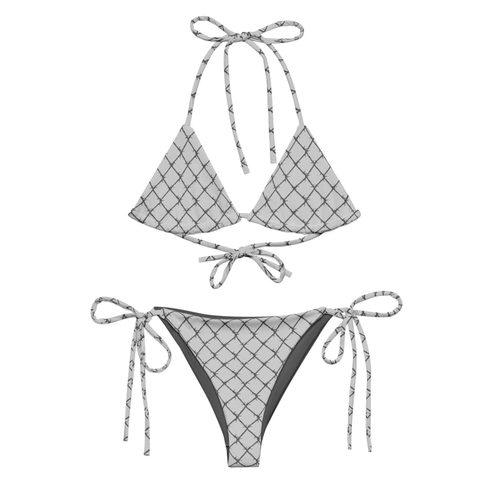 Customer photo review of Full-Set "Caged London" String Punk Bikini Set - Goth Swimsuit Two Piece  Goth Bathing Suit