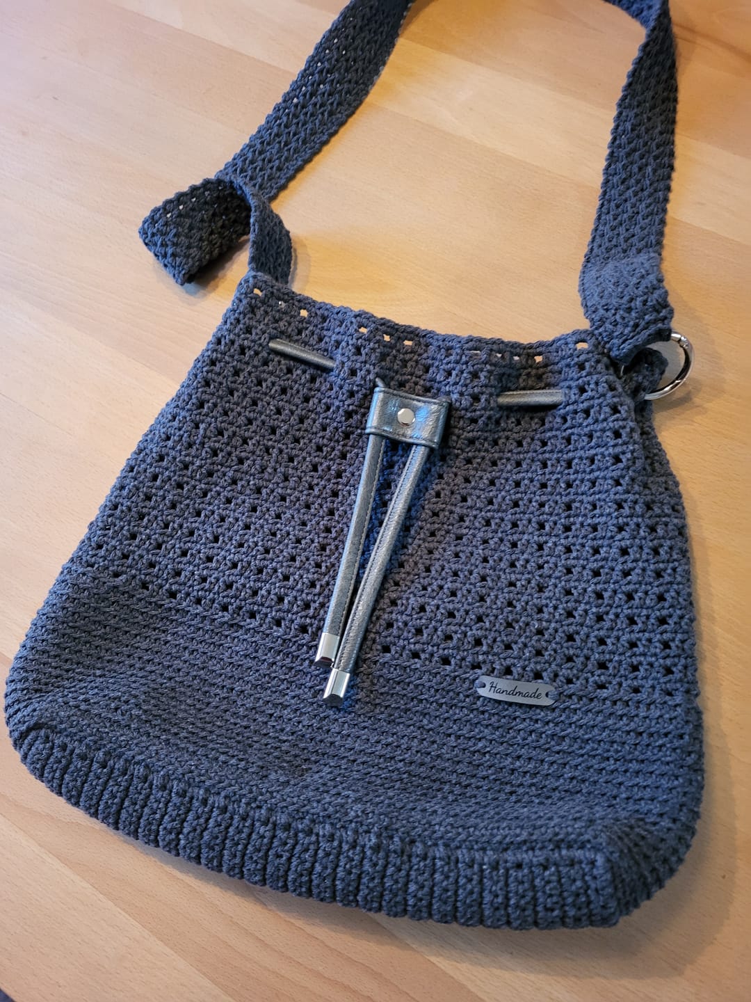 Customer photo review of Kunstleder Labels mit eigenem Schriftzug, verschiedene Farben