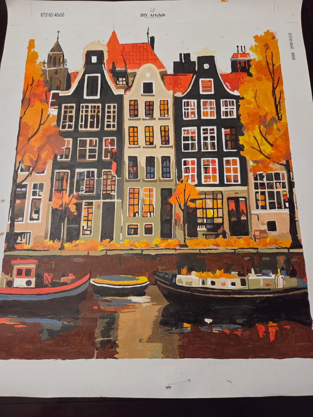 Customer photo review of Gorgeous Amsterdam | Paint by Numbers
