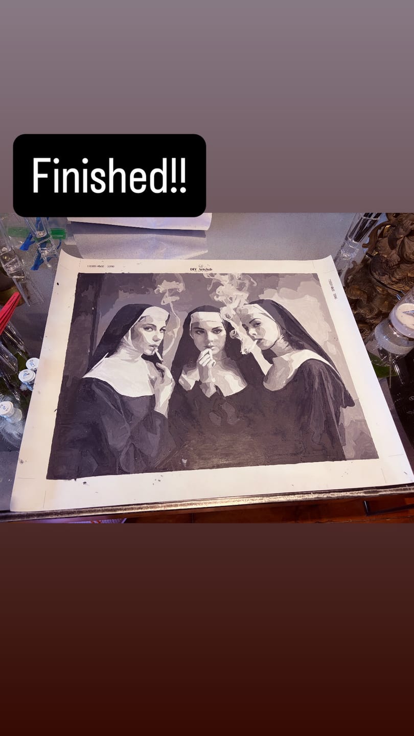 Customer photo review of Unspoken Rules | Paint by Number