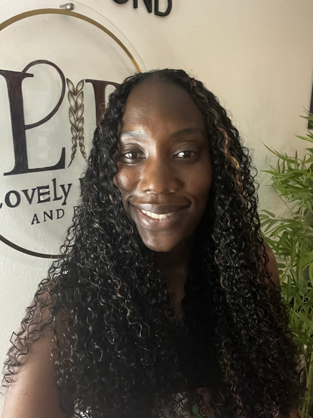 Customer photo review of #4/#30 Mix Color Blend Water Curly Crochet Human Hair