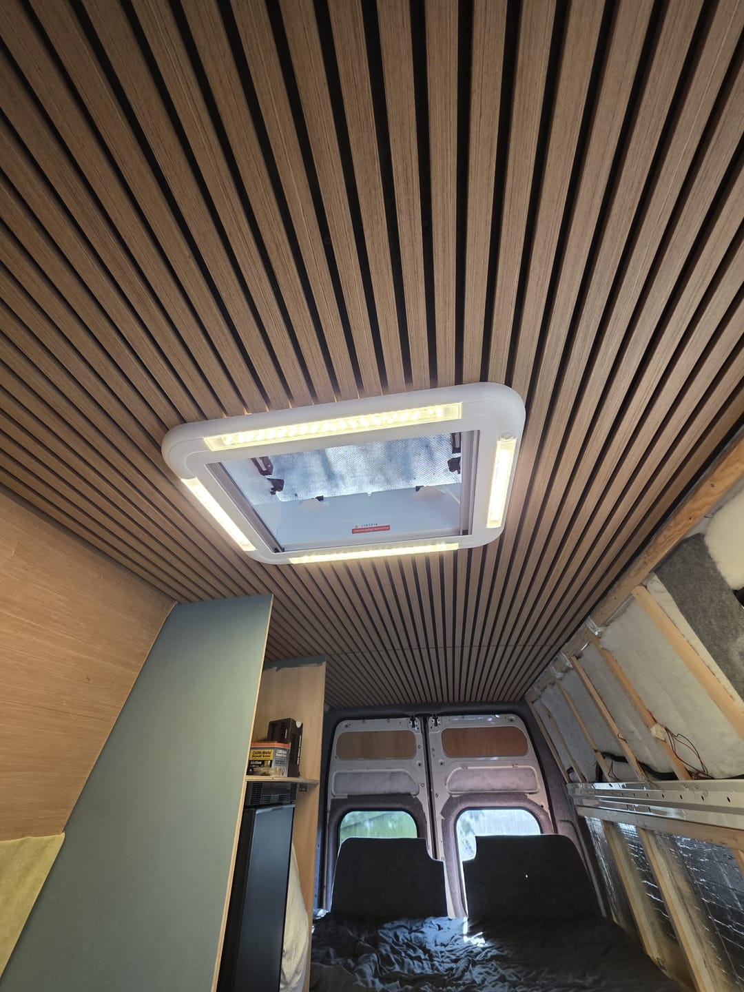 Customer photo review of Natural Oak Acoustic Wall Panel