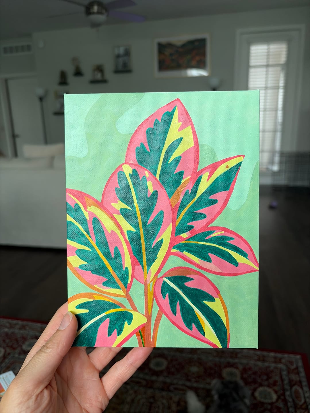 Customer photo review of 6 Mini Paintings - Beautiful Plants Set