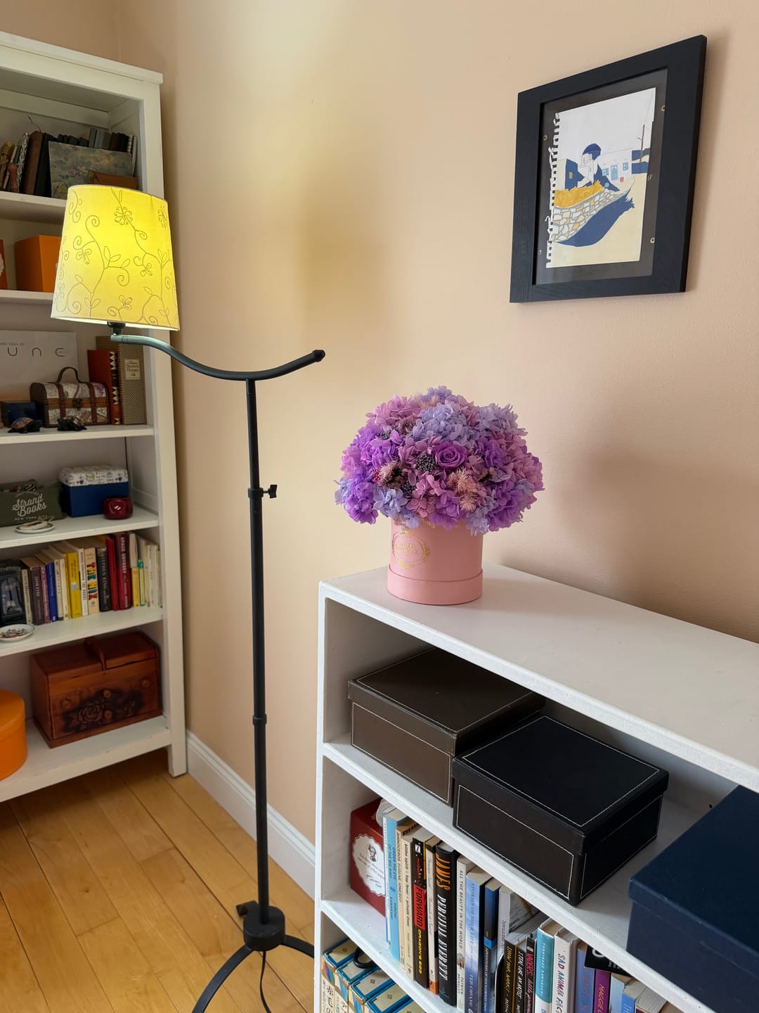 Customer photo review of Lilac Blush Bouquet in Pink Box