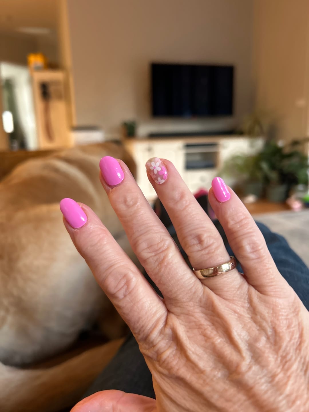 Customer photo review of Bam Bam | Super Jellies DIY Hard Semi Cured Gel Nail Wraps