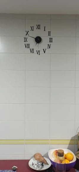 Customer photo review of 3D Acrylic Mirror Wall Clock