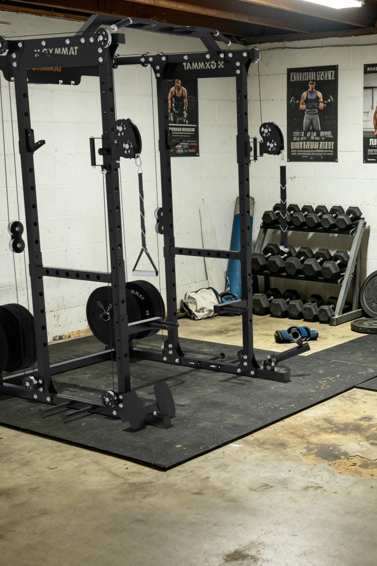 Customer photo review of GXMMAT X6 Power Rack + Weight Bench Package
