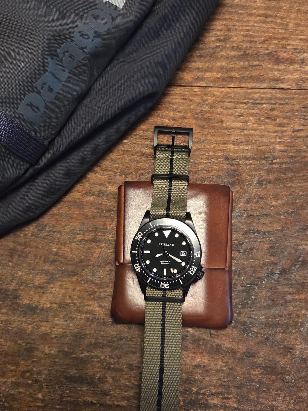 Customer photo review of Five Eye Nylon Watch Strap - PVD/Black