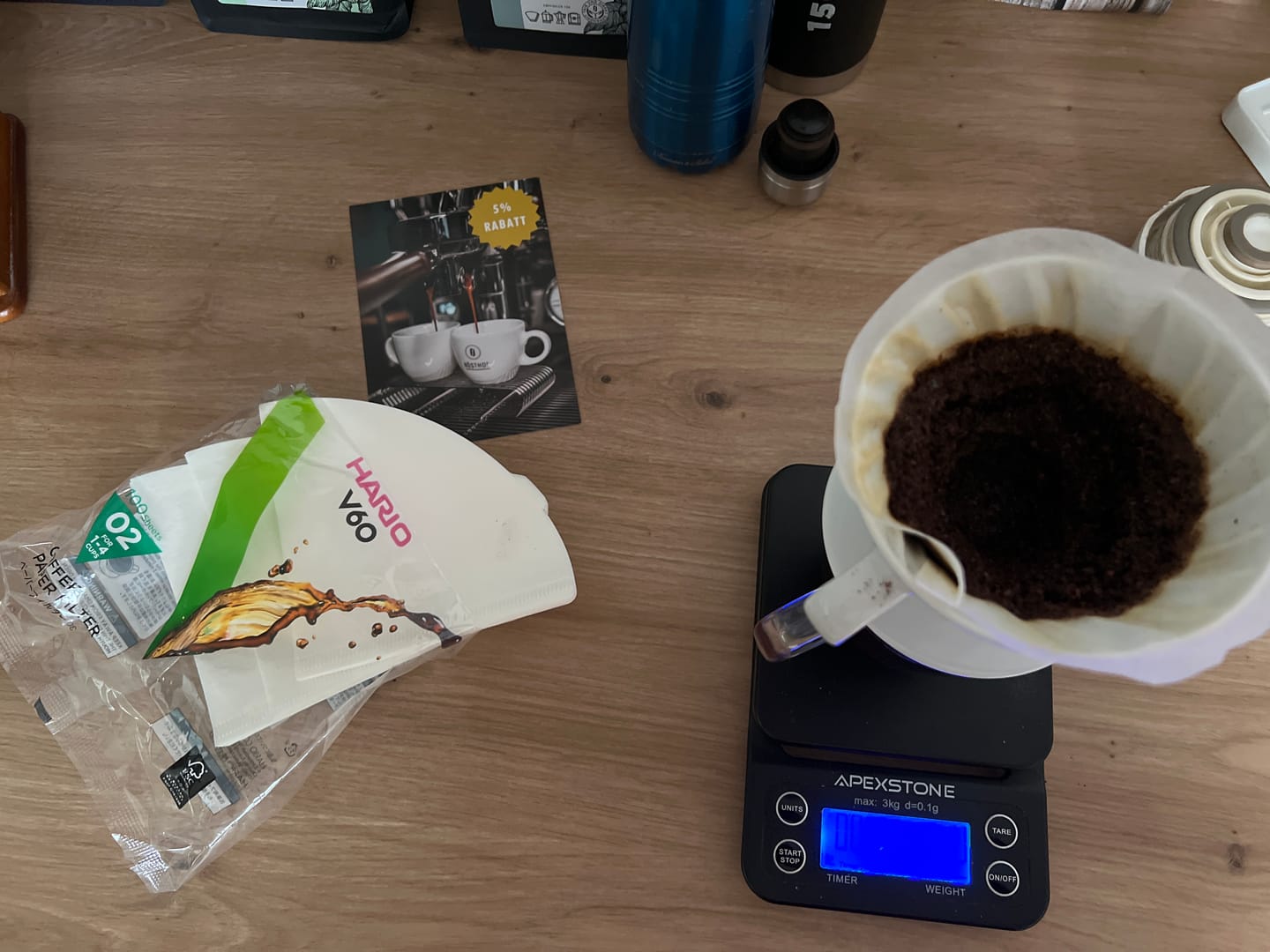 Customer photo review of Hario Papierfilter für den 02 Dripper White (Weiß)