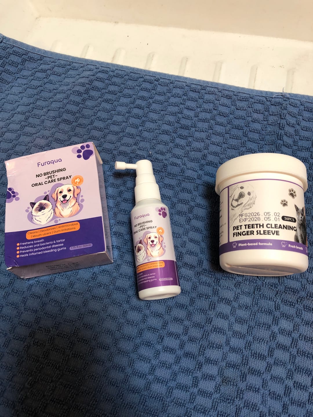 Customer photo review of Dental Pet Spray by Furaqua || Veterinarian Recommended 🏆