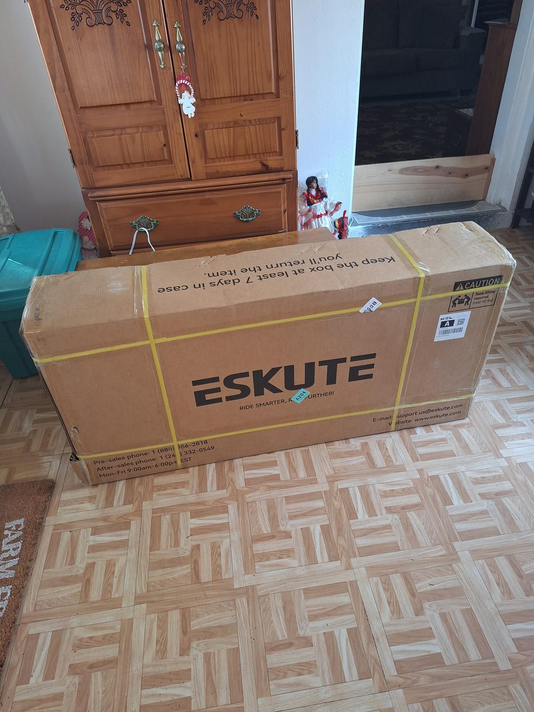 Customer photo review of Eskute® D200 Folding Electric Bike for Adults