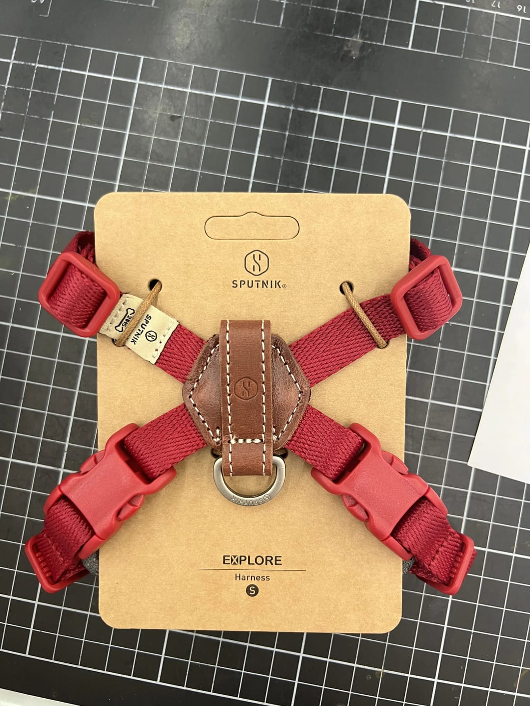 Customer photo review of TERRA Choke Free Dog Harness – Underarm-Friendly X-Fit Design with Leather-Back Comfort, Single or Leash Set Available