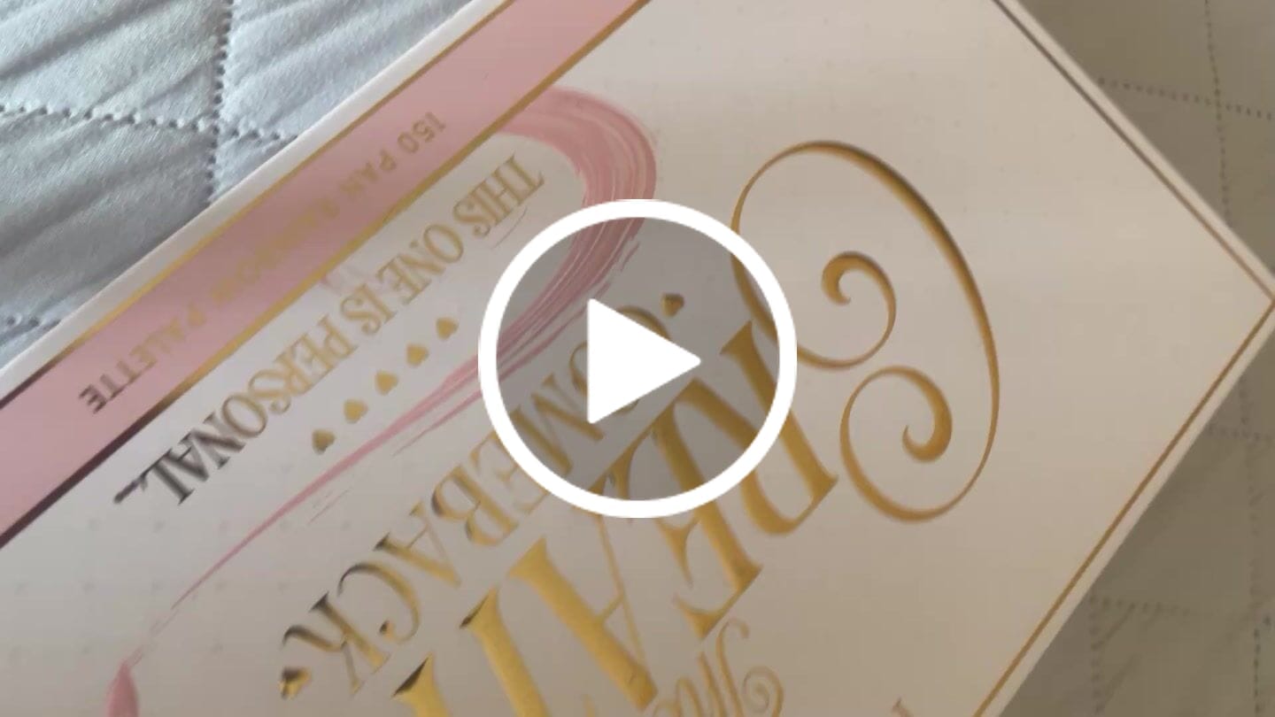 Customer video review of Creative Comeback XXXL Palette