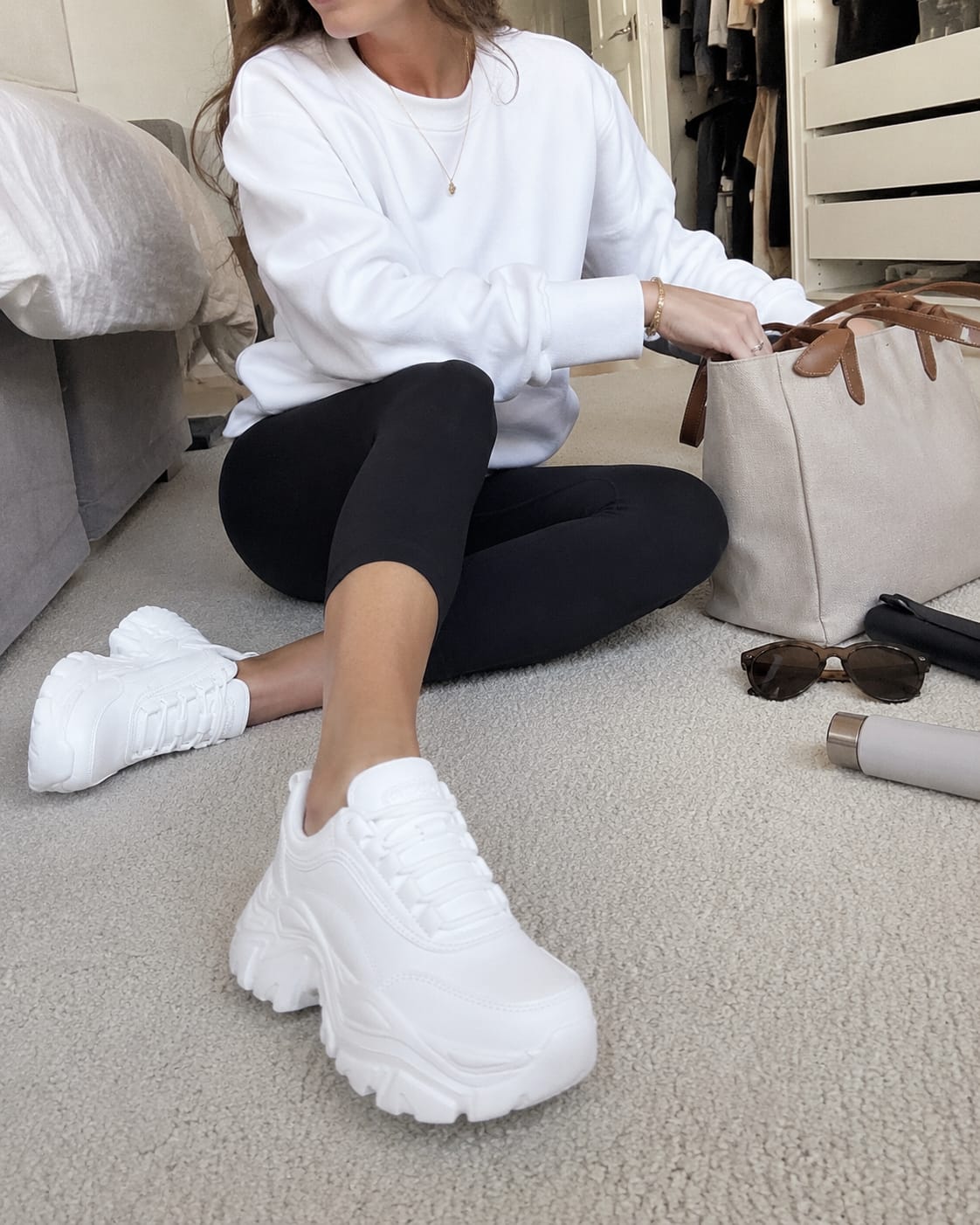 Customer photo review of Lucky Step Chunky Platform Sneakers