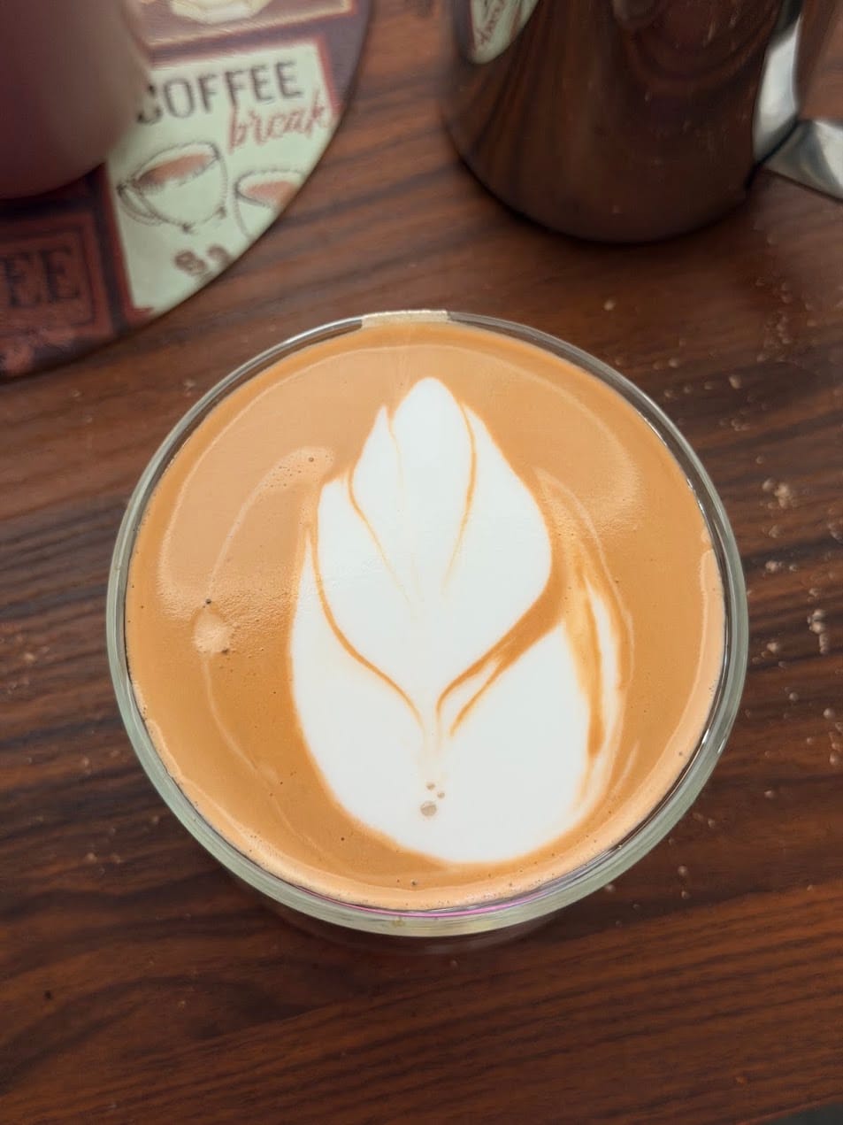 Customer photo review of FLUR Latte Glasses