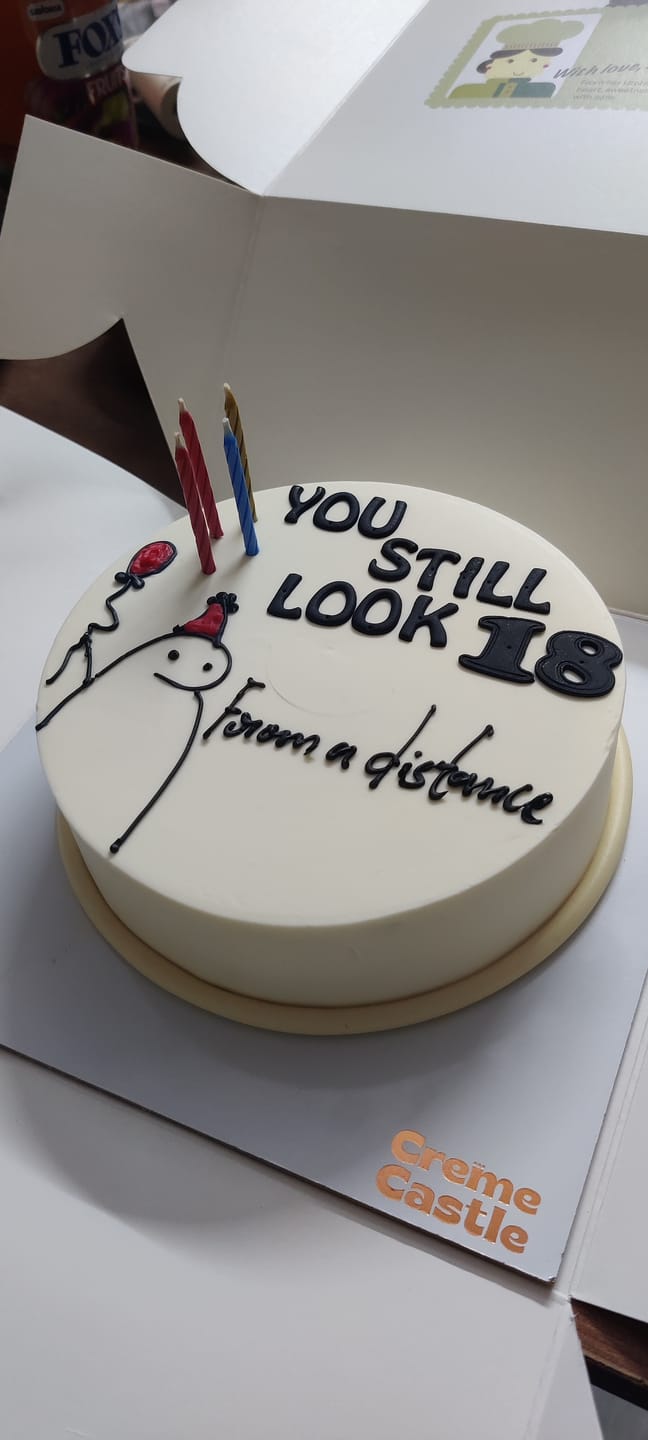 Customer photo review of Teenager Meme Cake