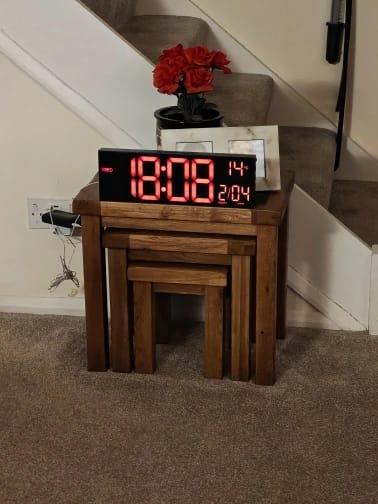 Customer photo review of 16" LED Digital Wall Clock with Remote