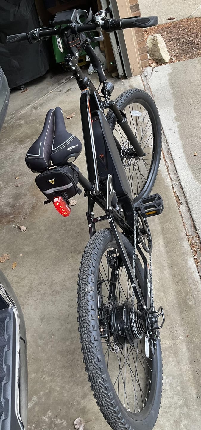 Customer photo review of Eskute® M200F 27.5" Full Suspension Electric Bike
