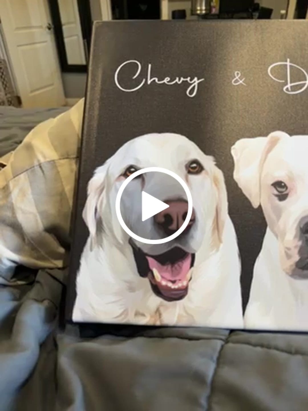 Customer video review of Pet Art Canvas Wrap