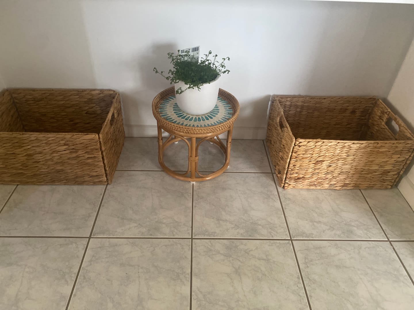Customer photo review of Serene Rattan Table Set